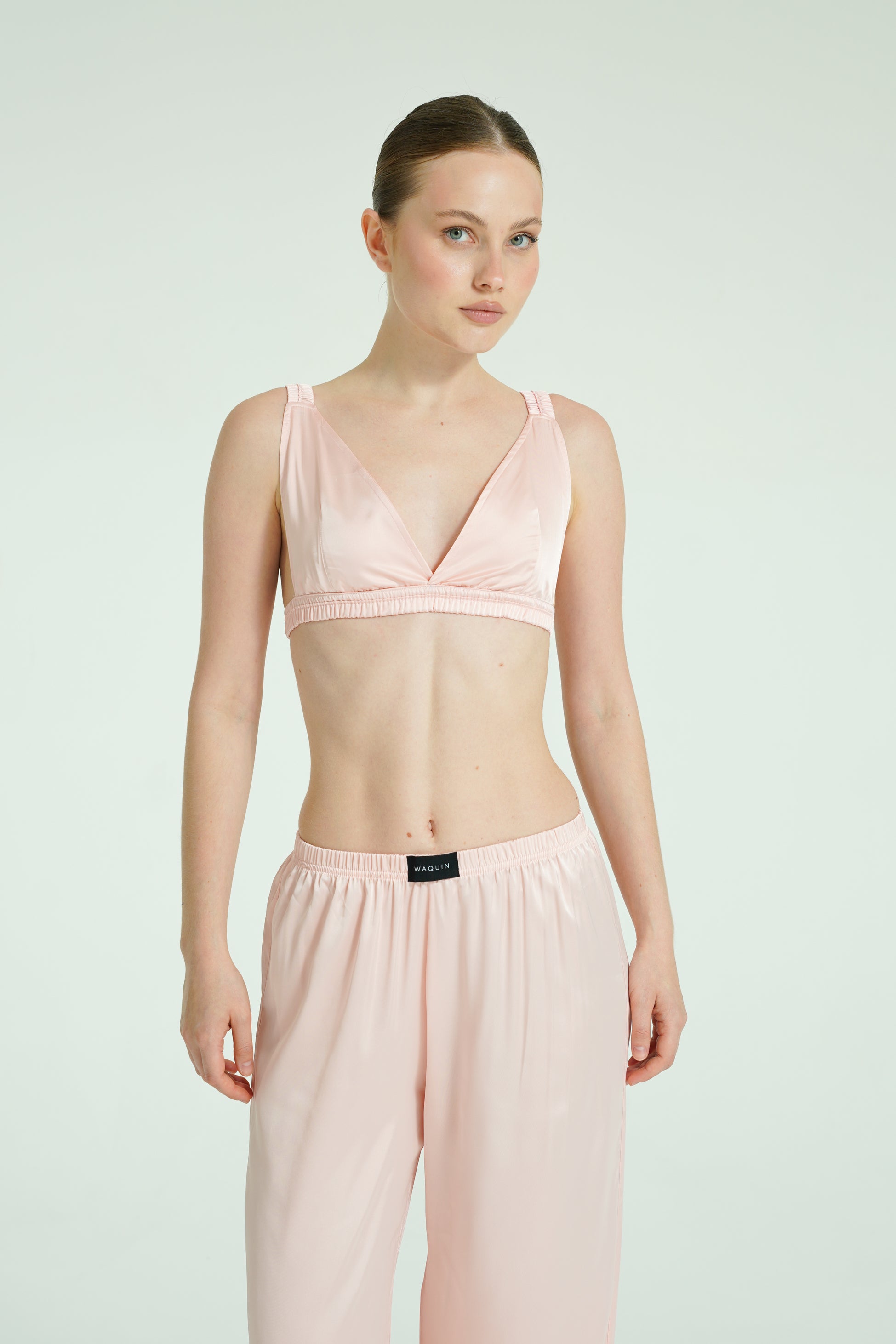 Blush Dream – 4 Parça Saten Pijama Seti