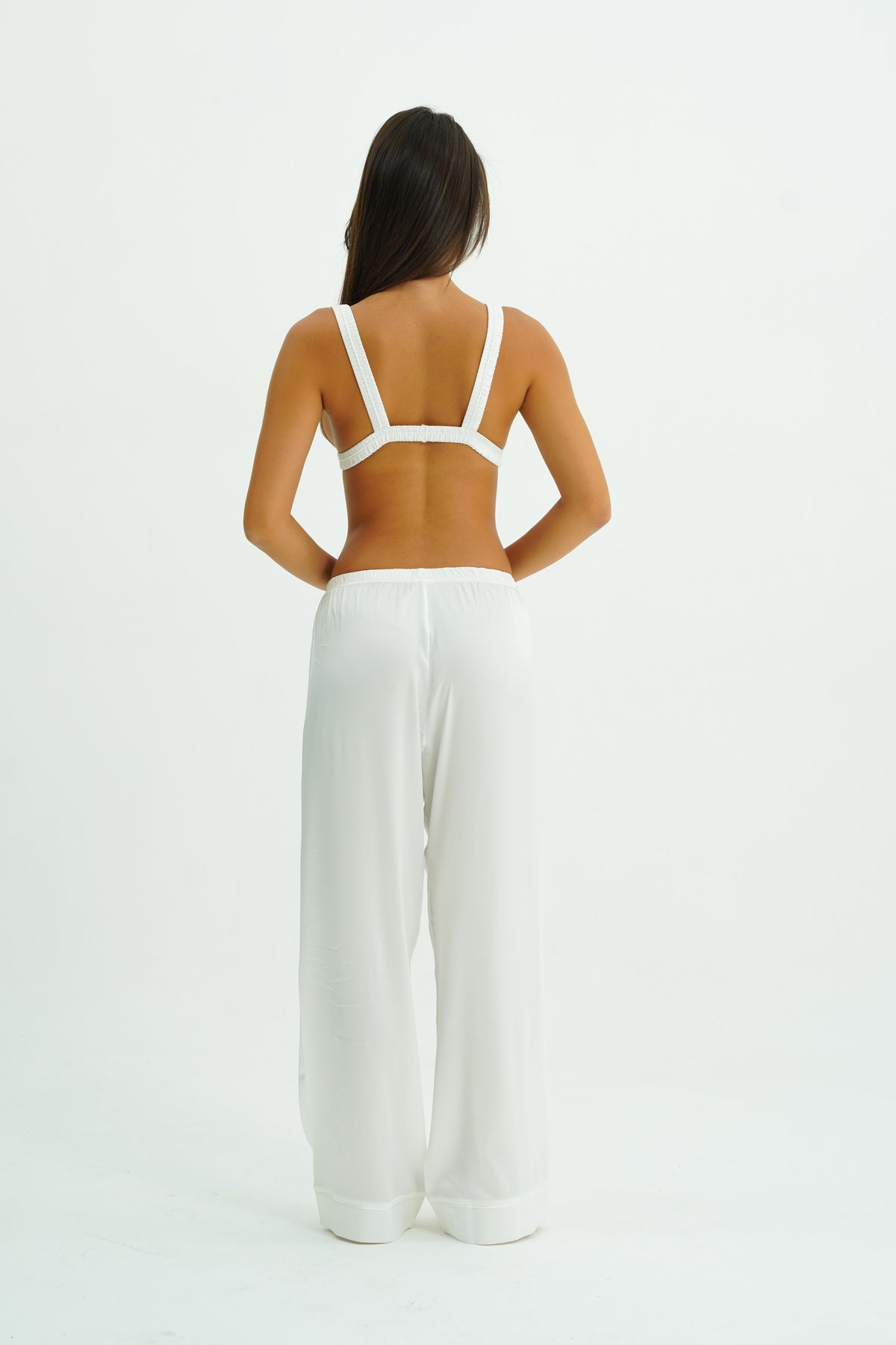 Pearl Trio – 4 Parça Saten Pijama Seti