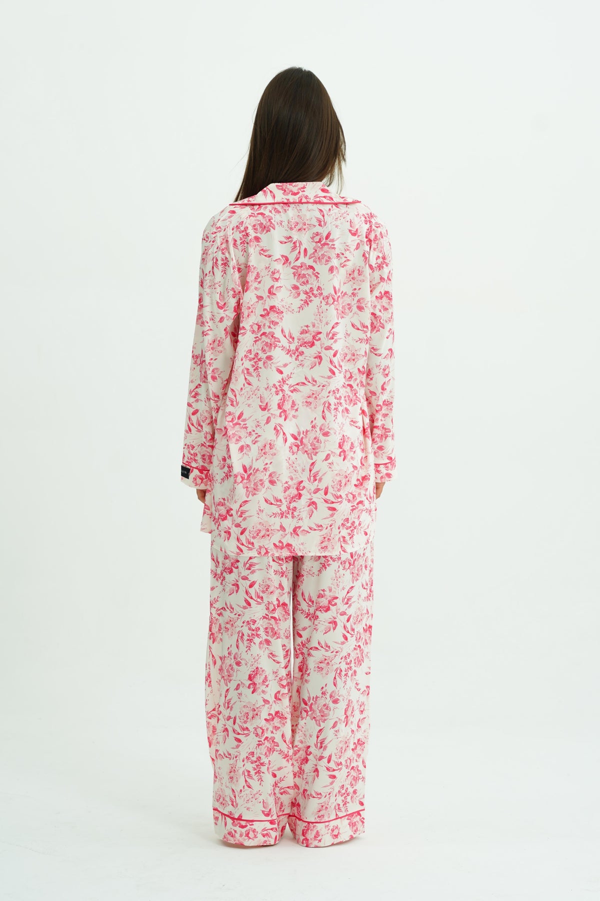 Rosabelle Rouge – 4 Parça Saten Pijama Seti