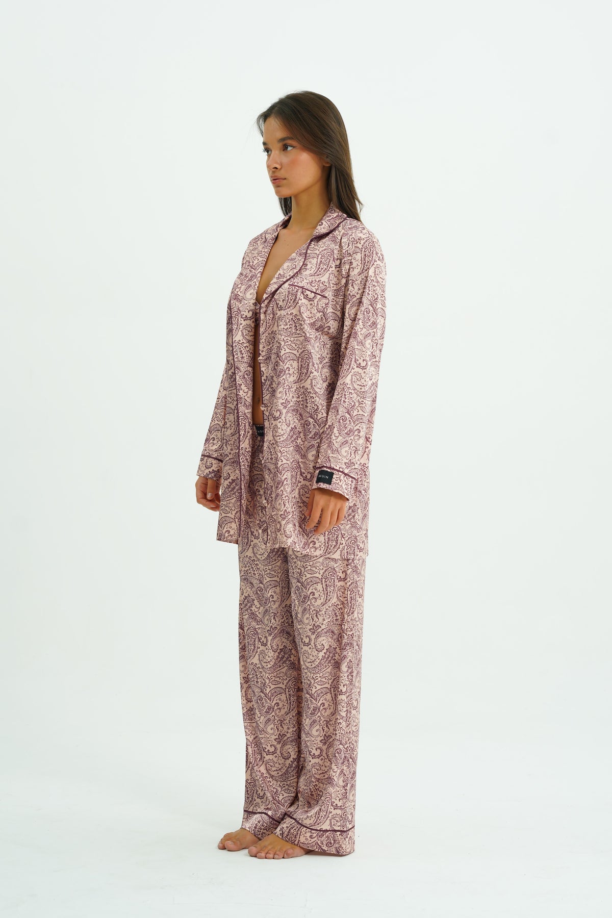 Paiselle Rose – 4 Parça Saten Pijama Seti
