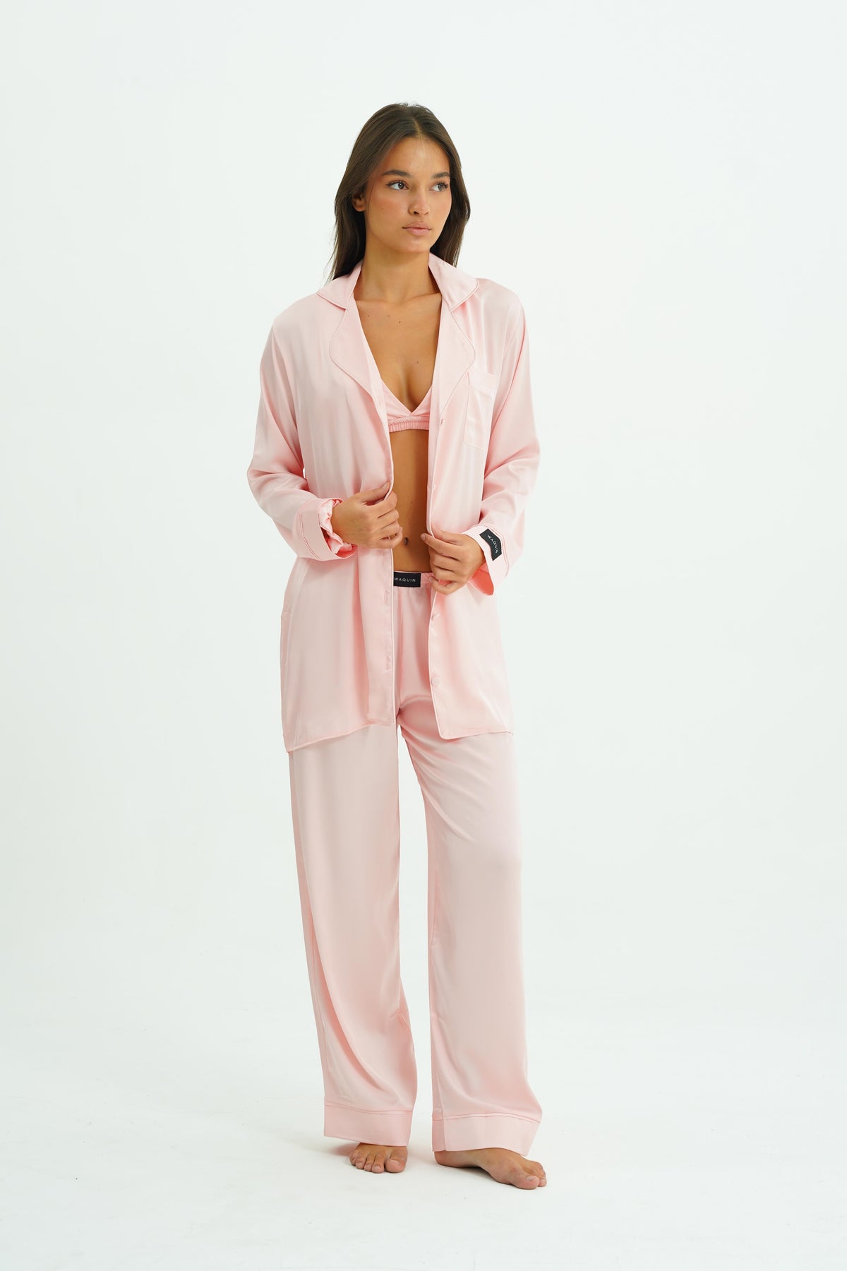 Blush Dream – 4 Parça Saten Pijama Seti