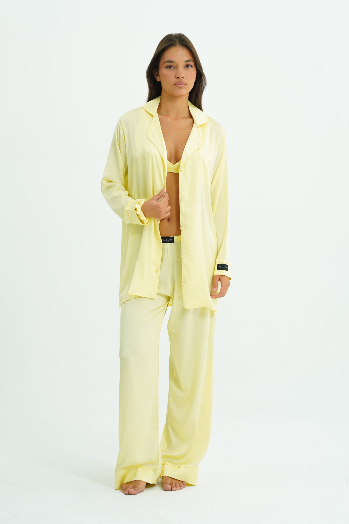 Limoncello – 4 Parça Saten Pijama Seti