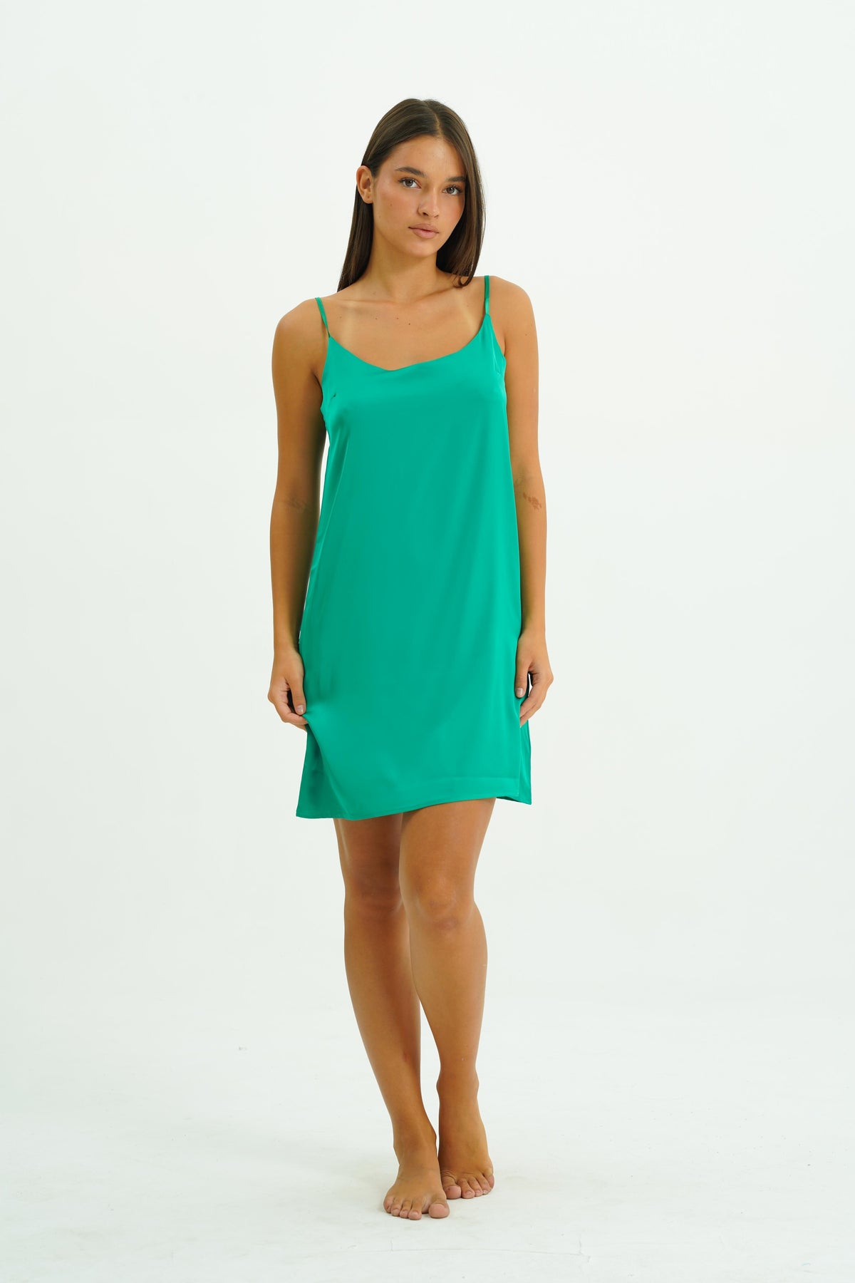 Emerald Aura - Saten Gecelik