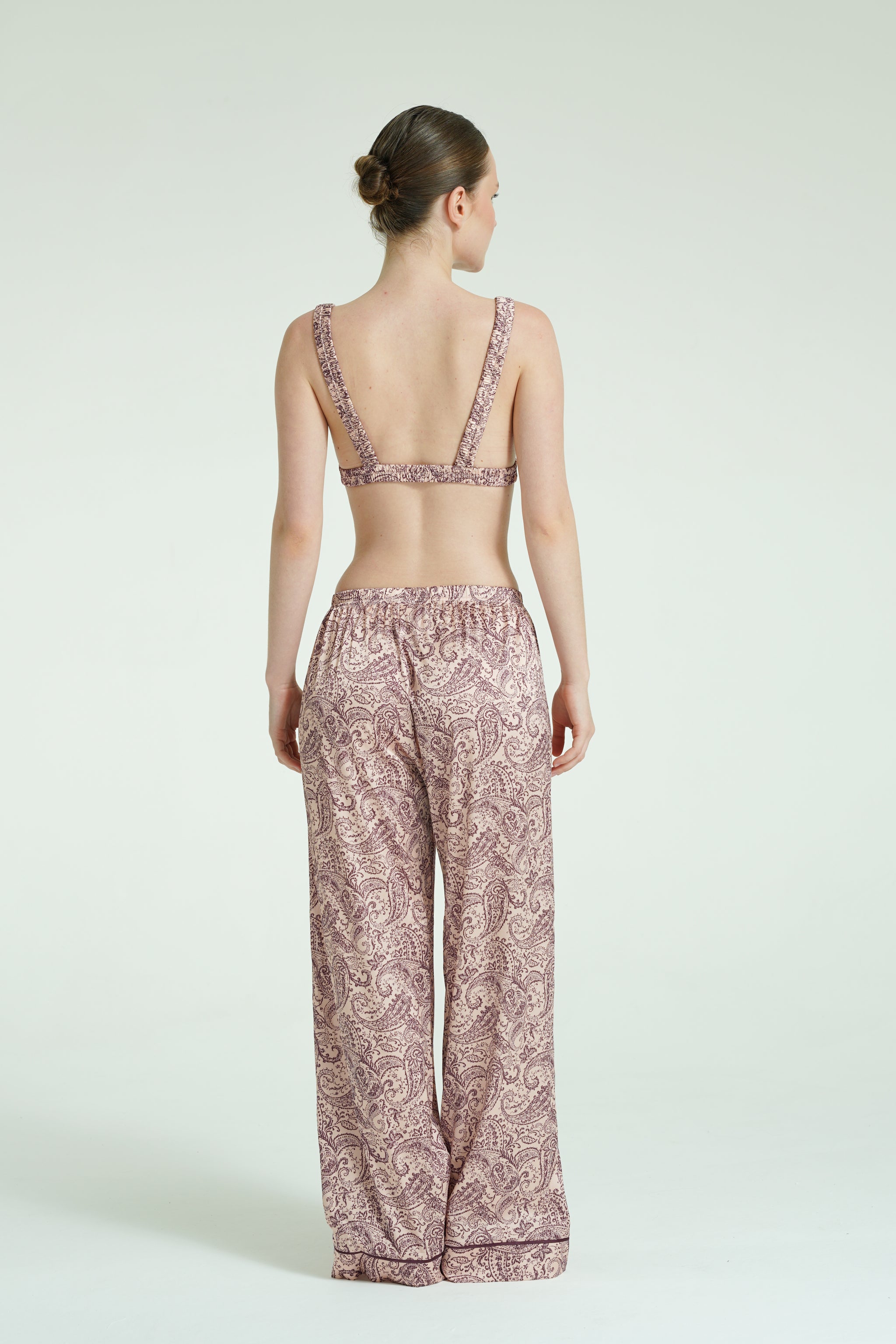Paiselle Rose – 4 Parça Saten Pijama Seti