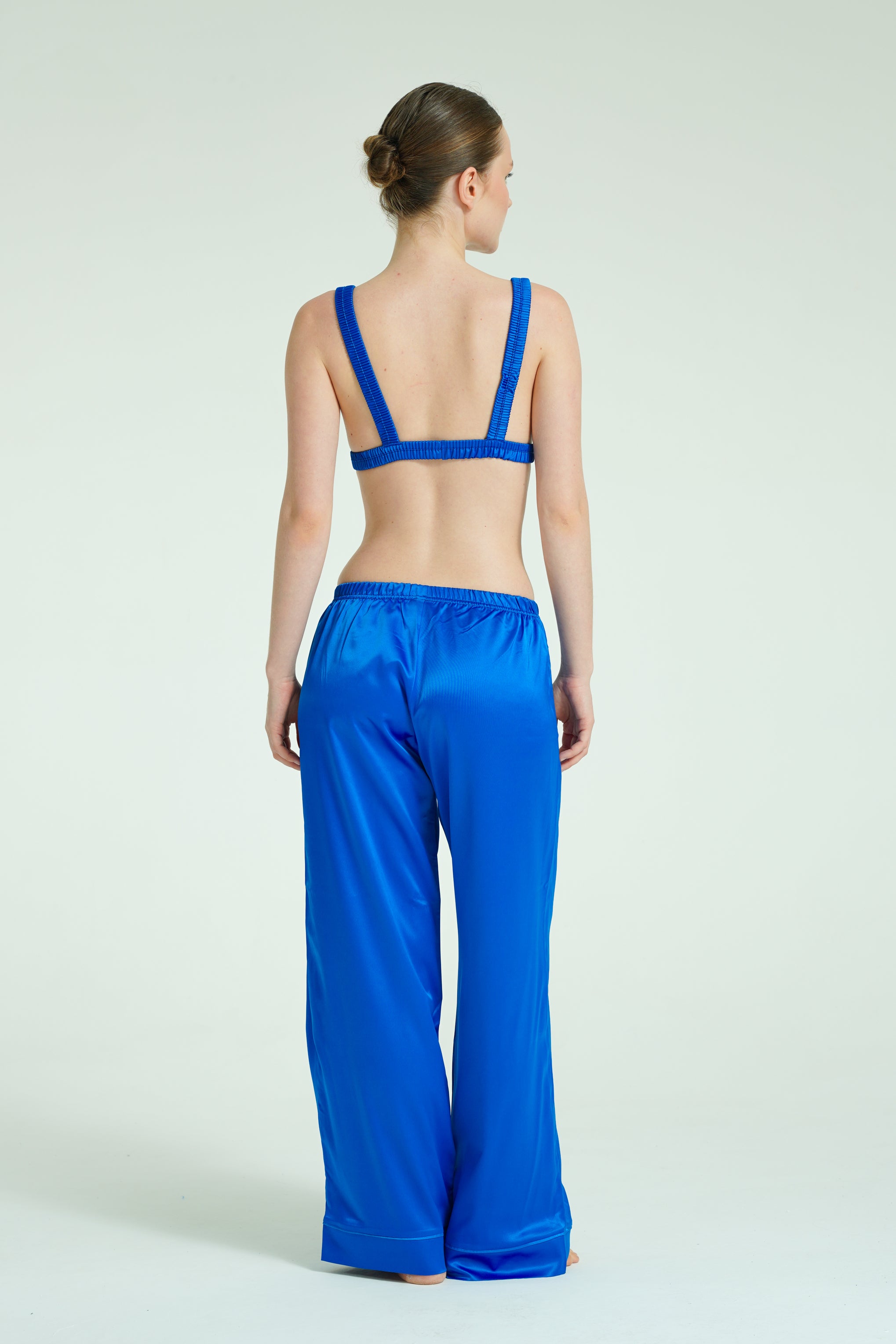 Cobalt Élan – 4 Parça Saten Pijama Seti