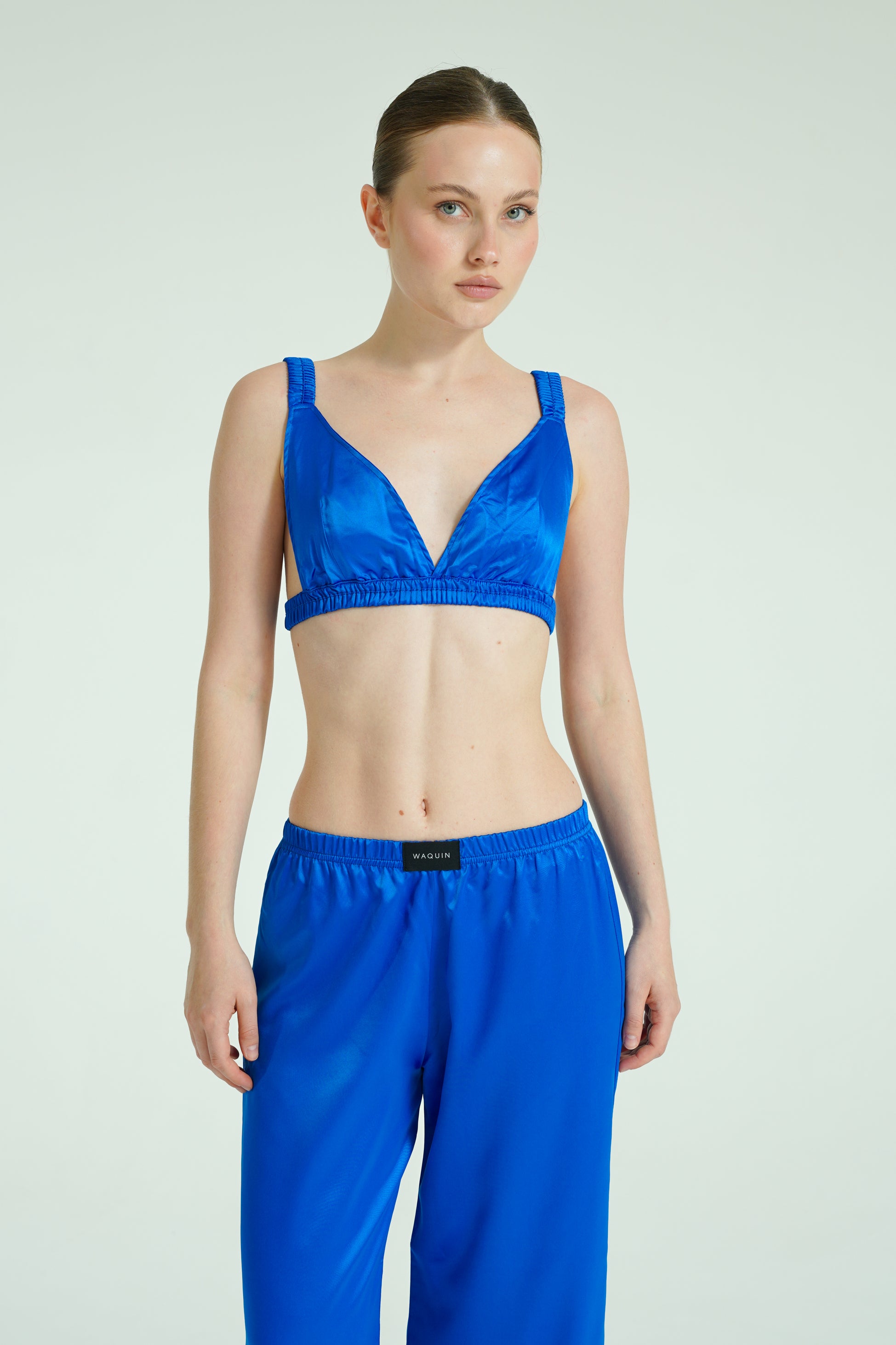Cobalt Élan – 4 Parça Saten Pijama Seti