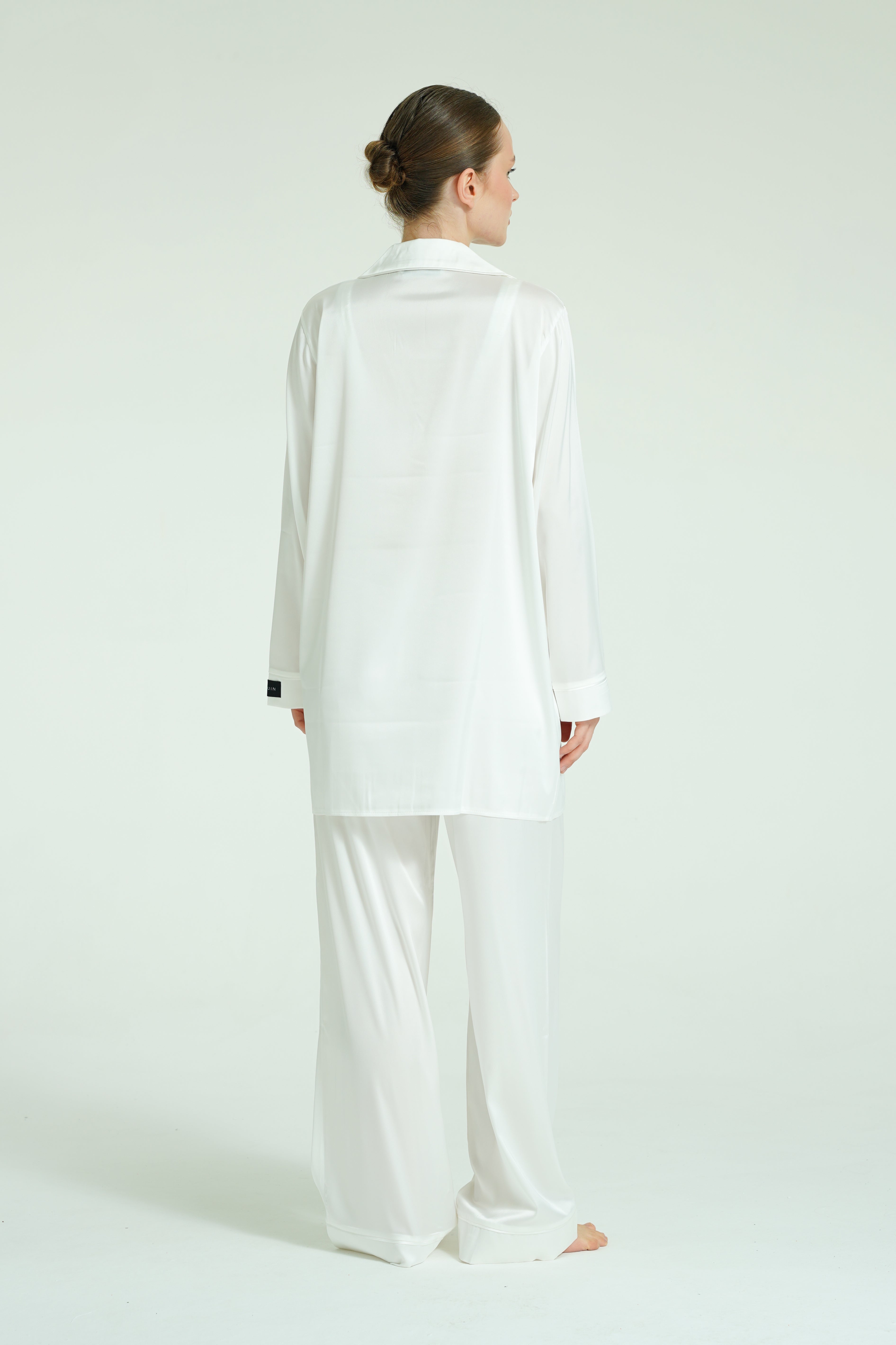 Pearl Trio – 4 Parça Saten Pijama Seti