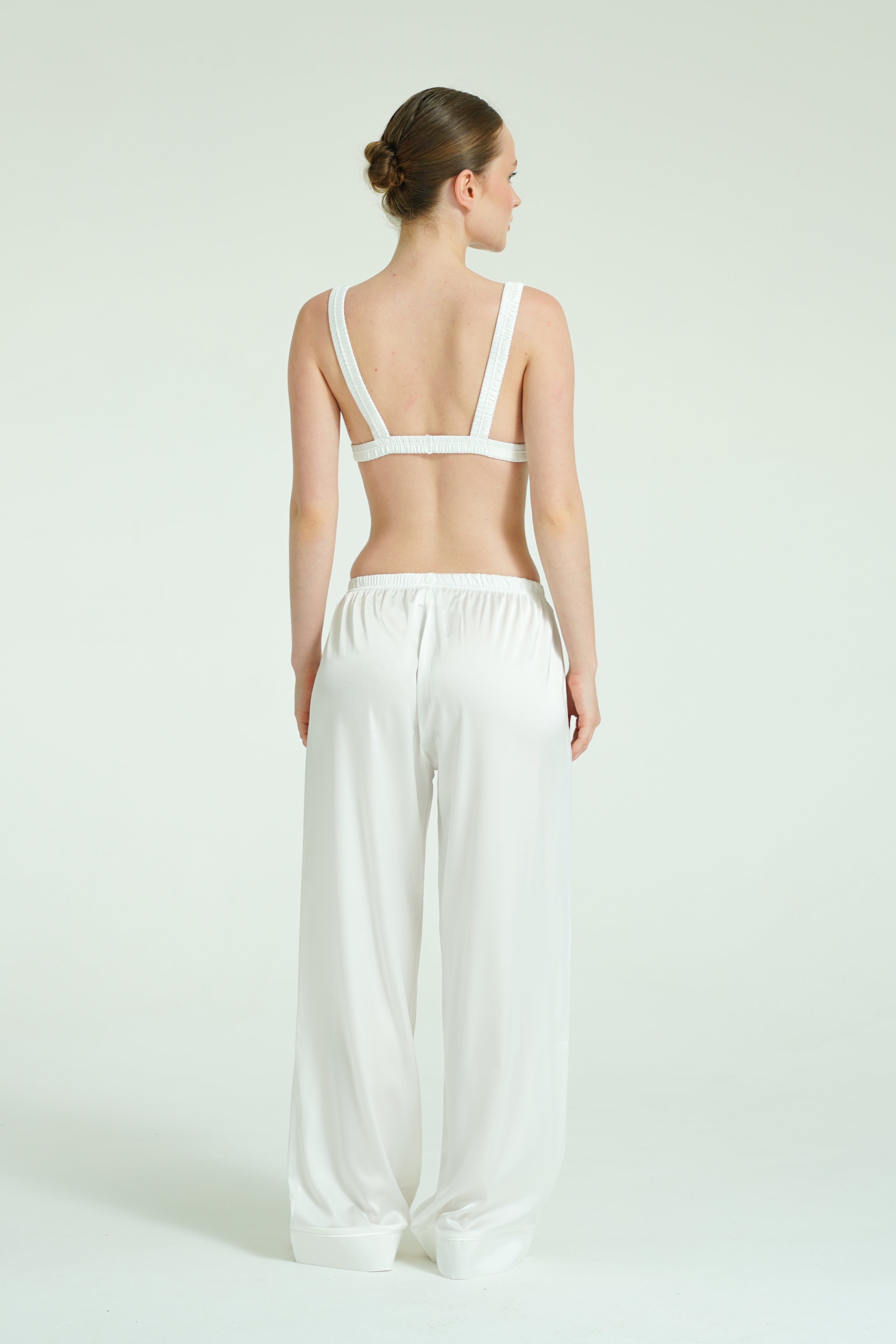 Pearl Trio – 4 Parça Saten Pijama Seti