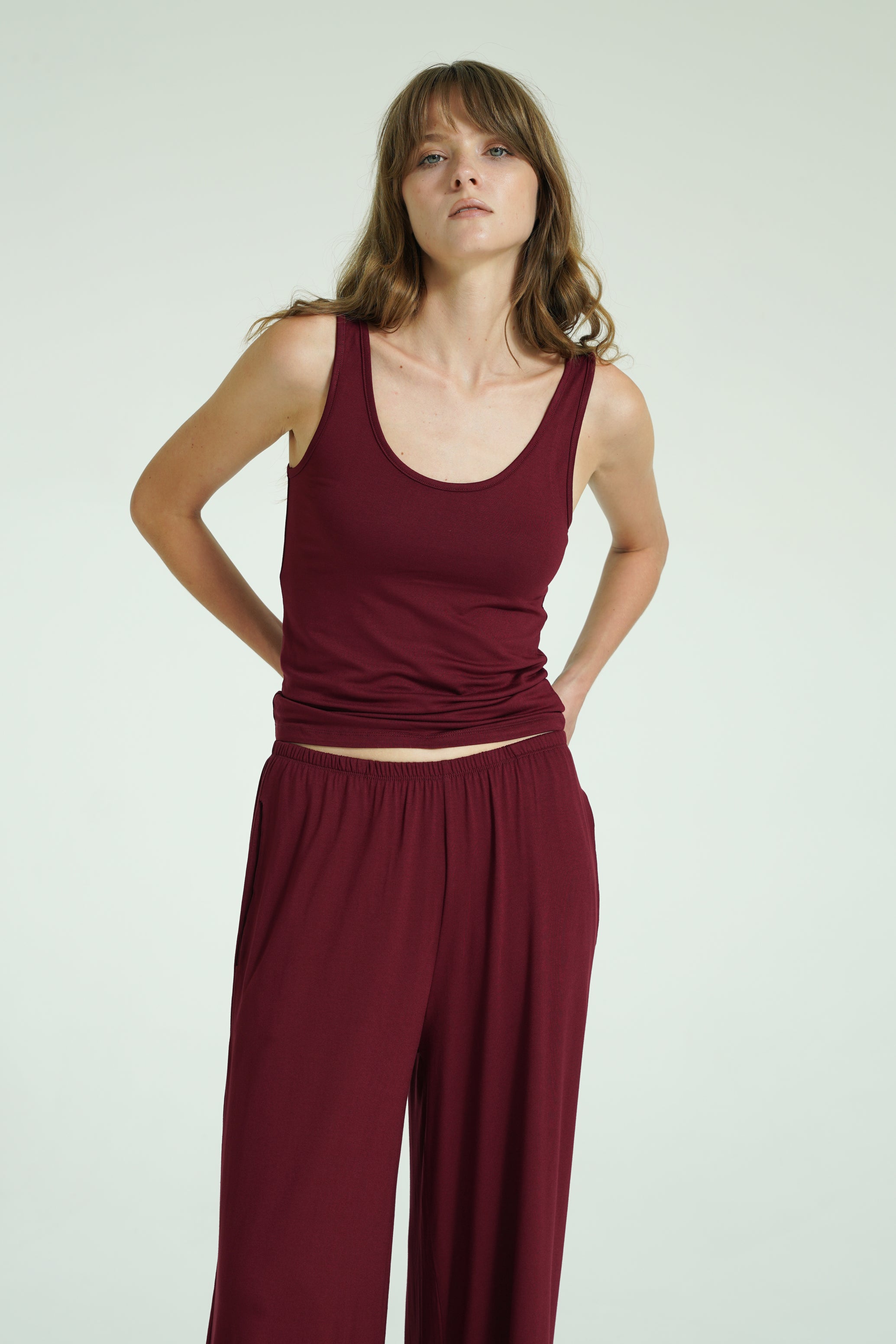 Askılı Atlet - Bordo
