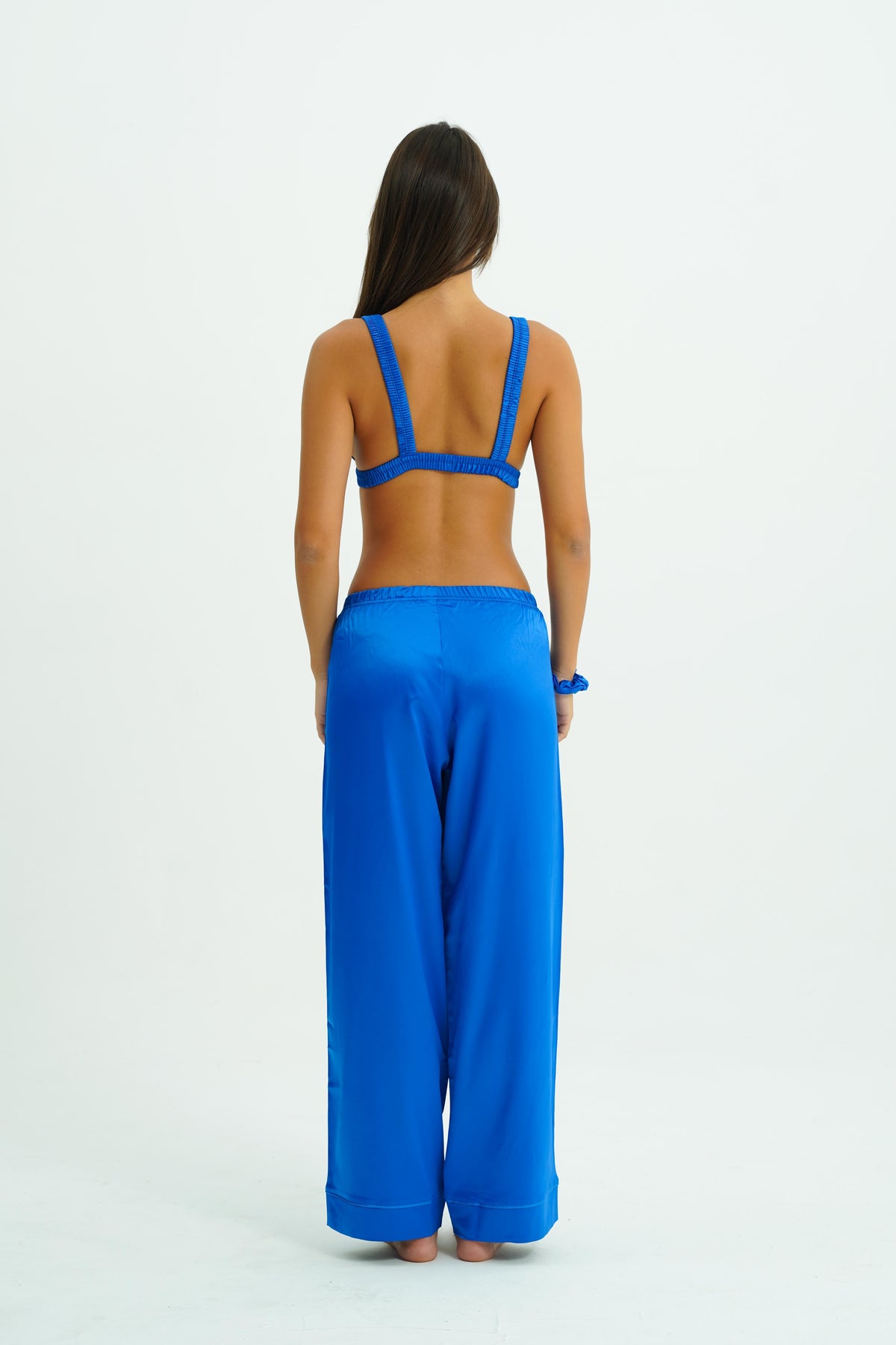 Cobalt Élan – 4 Parça Saten Pijama Seti