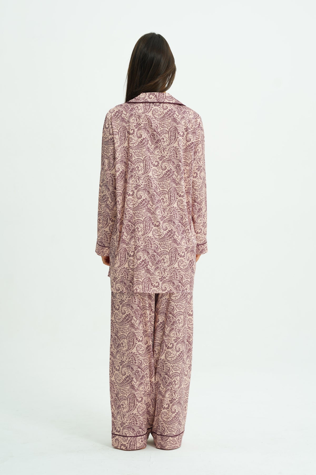 Paiselle Rose – 4 Parça Saten Pijama Seti