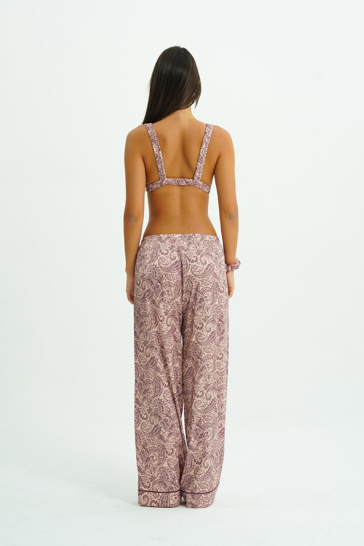 Paiselle Rose – 4 Parça Saten Pijama Seti
