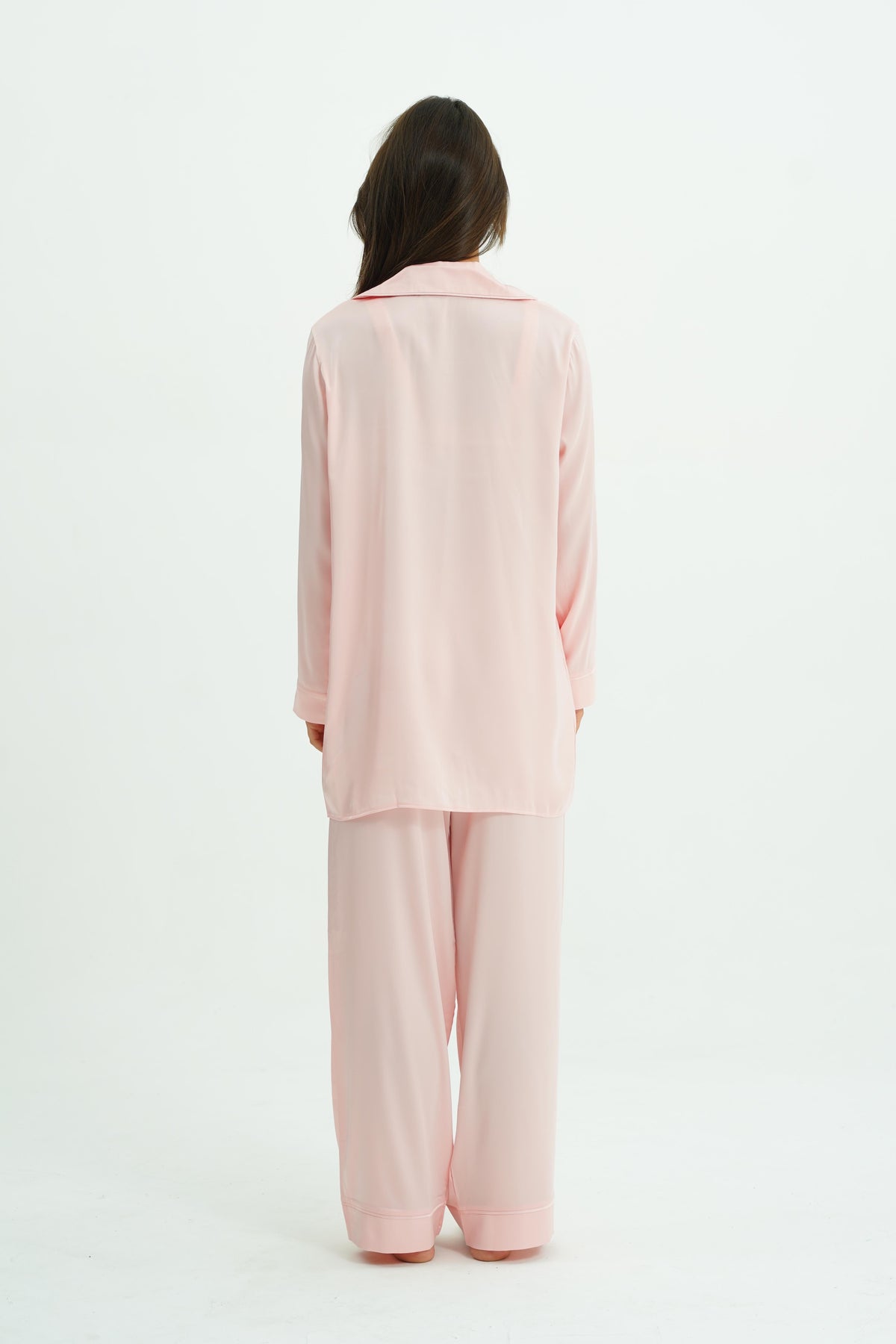 Blush Dream – 4 Parça Saten Pijama Seti