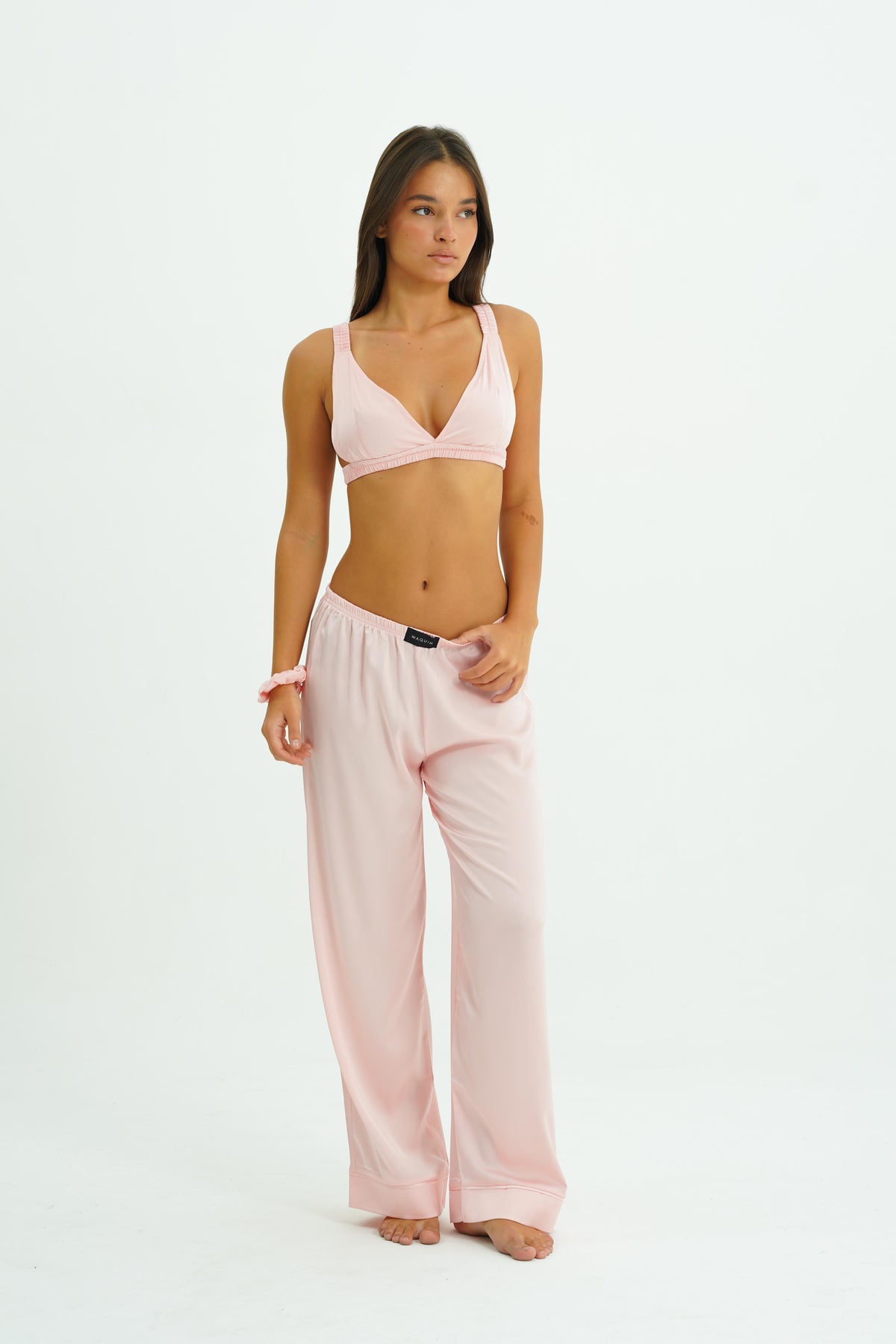 Blush Dream – 4 Parça Saten Pijama Seti