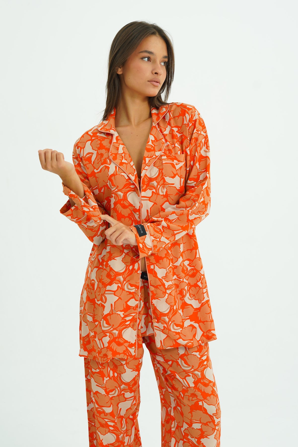 Solara Bloom – 4 Parça Viskon Pijama Seti